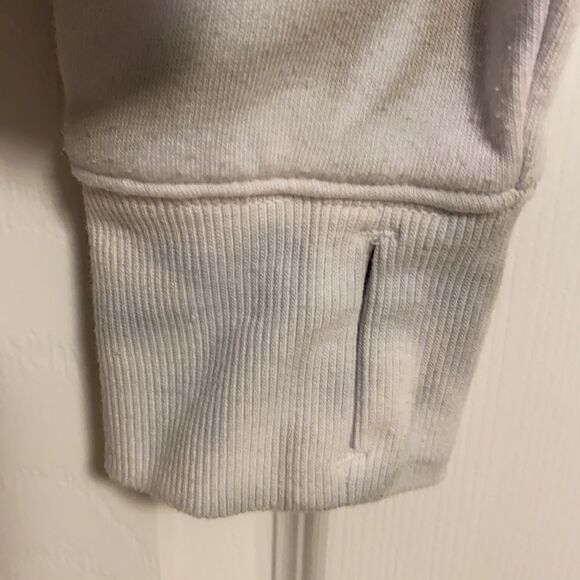 Butter White With Grey tie Dye Sweatshirt - Picture 8 of 8